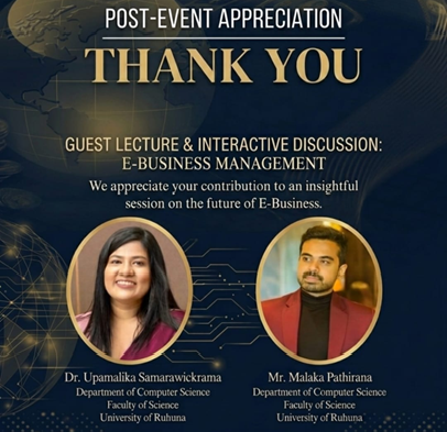 Guest Lecture and Interactive Discussion on E-Business Management